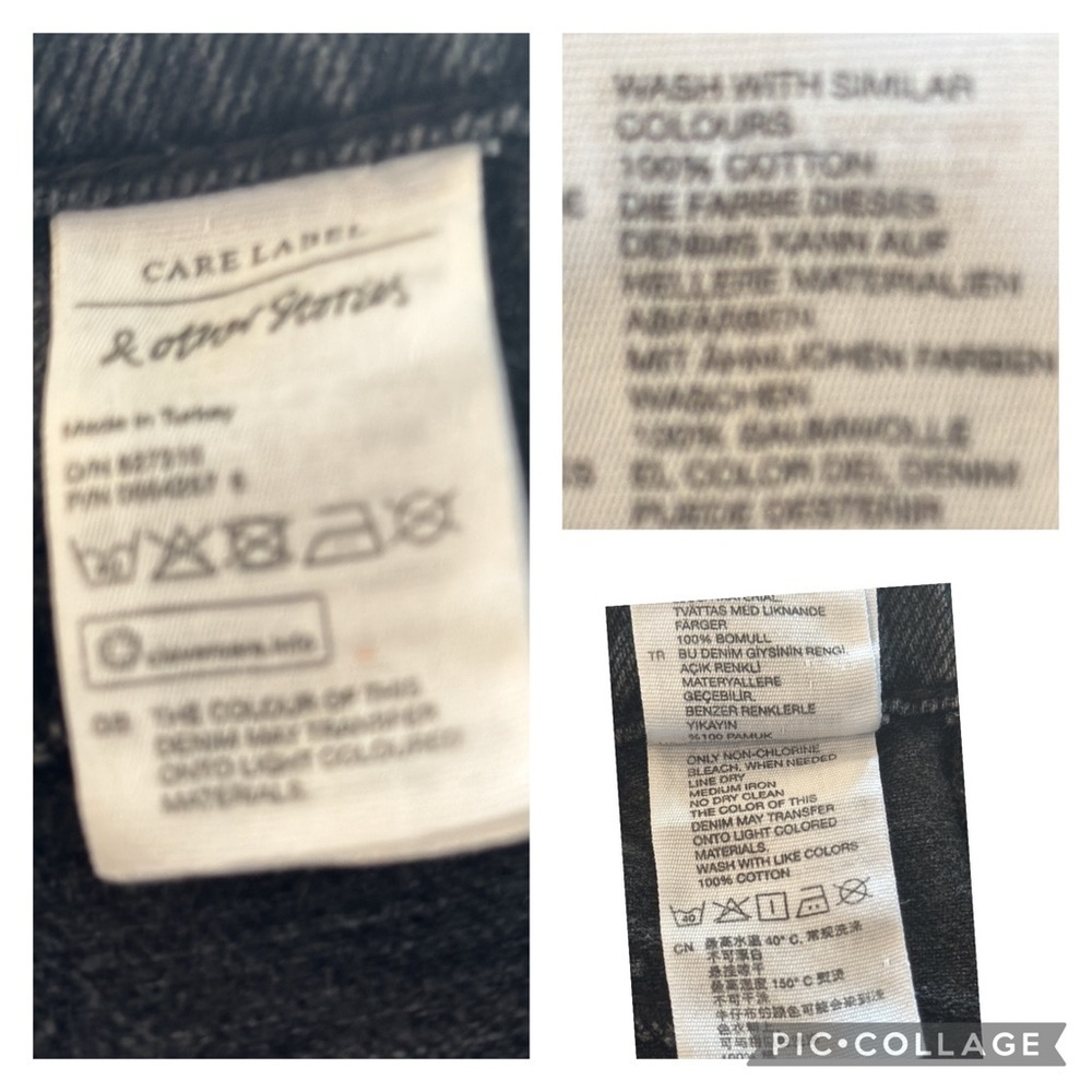 & Other Stories Sissy Black High Rise Exposed Zipper Jeans Size 28 - Picture 14 of 16